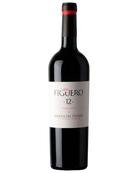 Rotwein Figuero 12 Crianza 2020 aus Ribera del Duero in einer eleganten Flasche, von García Figuero.