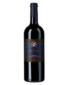 Rotwein SIEPI Toscana IGT 2023 von Mazzei in einer Flasche, mit elegantem Etikett und tiefroter Farbe.